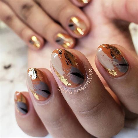 simple fall acrylic nail designs|cute fall acrylic nails.